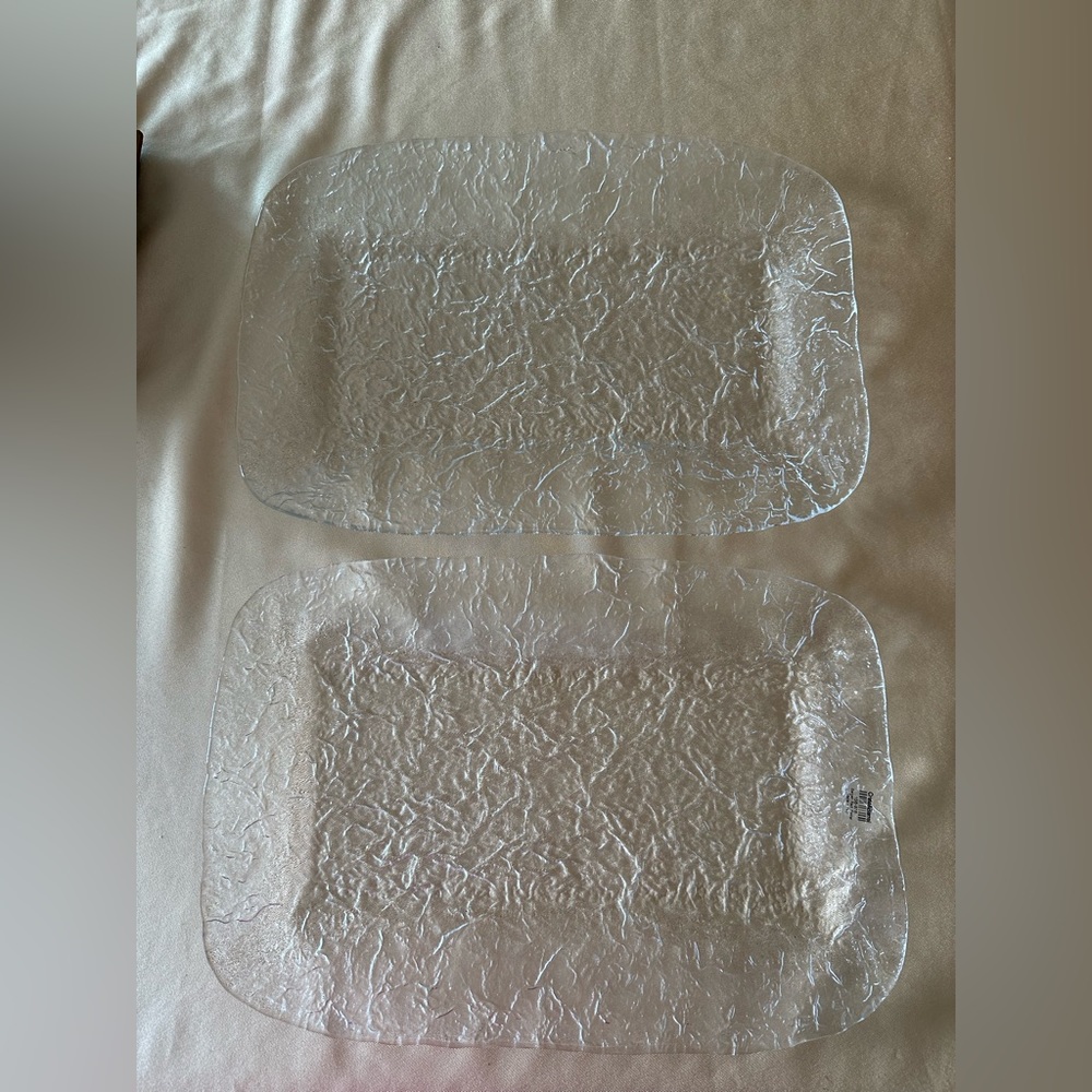 Crate & Barrel - Bergen Rect Platter - Made in Italy